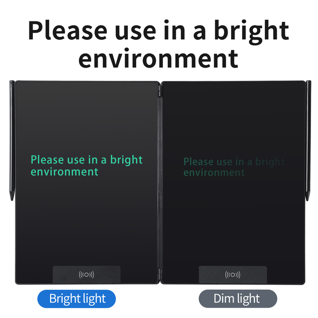 14.3 Inch Dual Full-Screen Foldable LCD Battery-Powered Magnetic Customizable Digital Writing Pad Memo Pad Tablet Work