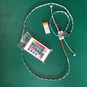 Kit de carte PCB LED RGB USB Type-C 5V avec bande de contrôle à distance pour veilleuse DIY sur base en bois, source de lumière multicolore - Product Image 5