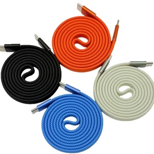 Nylon Type-C To Type-C Data <b>Cable</b> 0.5M Shielded For Mobile Phone Charging - Product Image 1