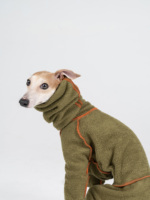 2025NewWinter écologique Polyester personnalisé classique moderne confortable chien Sport pull col haut Double face portable animal de compagnie