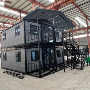Casa Prefabricada de Lujo de 2 Pisos, 20/40 Pies, Económica y Personalizable, Moderna y Expandible, con Baño, Cocina y Dormitorio, para Terraza, Hotel u Oficina - Product Image 1