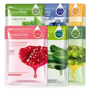 BIOAQUA-produit d'usine hydratant cristal de collagène, fruits, animaux, escargot, fifiber, bubble, masque pour le visage, hydratant