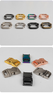Paduan seng bahan besi warna emas cincin kuat sisi rilis logam gesper kait logam untuk taktis kerah anjing - Product Image 4