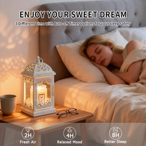 Calentadores de Cera Eléctricos para Velas 2026, Nuevo Producto, al por Mayor, con Temporizador y Luz Regulable - Lámpara Decorativa Navideña con Calentamiento Eléctrico Seguro - Product Image 4