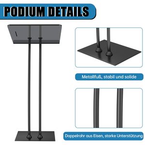 Toptan Modern taşınabilir akrilik kilise podyum kürsü çevre dostu seçeneği standı - Product Image 4