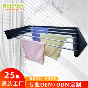 Helper Metal <b>Clothes</b> Rack Foldable Bathroom Towel Rack Fixed Drying Rack Guangzhou Factory Wholesale - Product Image 4