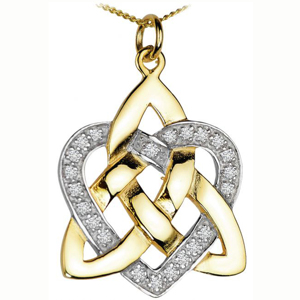 <span class=keywords><strong>Gioielli</strong></span> speciali In collana con ciondolo In zirconi cubici placcati bicolore con il miglior regalo per le donne In argento Sterling 925 - Product Image 1