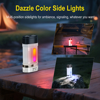 Lampe de poche LED d'extérieur portable multifonctionnelle mini lampe de poche LED rechargeable EDC en alliage d'aluminium avec clip et aimant
