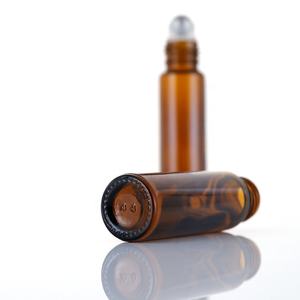 Botella enrollable de cristal para perfume, botella rellenable de 10ml, color ámbar, azul claro, para aceite esencial - Product Image 3