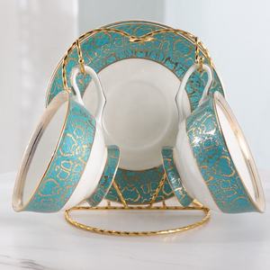 Minion-Juego <span class=keywords><strong>de</strong></span> tazas <span class=keywords><strong>de</strong></span> café y té <span class=keywords><strong>de</strong></span> china, diseño <span class=keywords><strong>de</strong></span> calcomanía elegante, restaurante, hecho a mano, con soporte <span class=keywords><strong>de</strong></span> hierro - Product Image 1