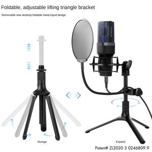 Nouveau <span class=keywords><strong>Tik</strong></span> <span class=keywords><strong>Tok</strong></span> Live vend des microphones d'ordinateur d'enregistrement de doublage professionnels blogueurs de jeux microphones torche radio professionnels - Product Image 4
