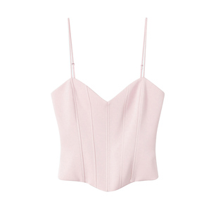 SHENZHU - Blusas de <span class=keywords><strong>Tirantes</strong></span> para <span class=keywords><strong>Mujer</strong></span>, Estilo Corsé, Satinadas, Cortas, Vintage, Sexys, con Espalda Descubierta, Chic, Verano 2026 - Product Image 2