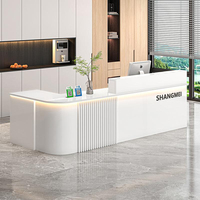 Nouveau comptoir de caisse de style chinois, bureau d'accueil d'entreprise, simple et moderne, pour magasin de vêtements, salon de beauté, salon de coiffure, bar.