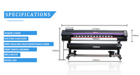 Plóter de Vinilo Adhesivo y Lona Flexible, Impresoras de Inyección de Tinta, Impresora Ecosolvente con Cabezales de Impresión XP600 I3200, Máquina de Impresión Multicolor para Lienzo