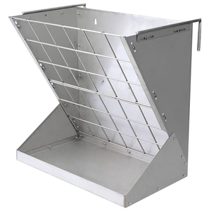 Прочная оцинкованная металлическая кормушка для лошадей и коз из нержавеющей стали, настенная - Product Image 4