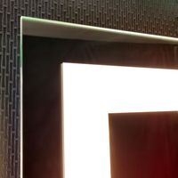 Miroir de salle de bain intelligent avec dégivreur et éclairage LED CCT, design moderne et nouveau, 48x36 pouces