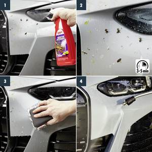 Éponge Duo pour enlever les insectes, 1 pièce, éponge double face pour une élimination sûre des insectes de la partie avant et de la calandre de la voiture - Product Image 3