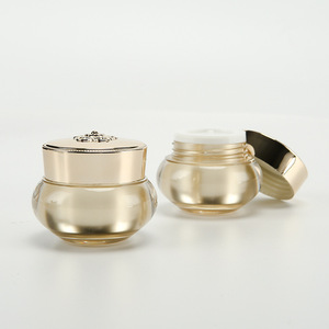 Wan Kai Acrylic Cream Jar 5g Gold Lid Cosmetic Bottle <b>Face</b> Cream Container Refillable Packaging - Product Image 3