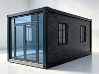 Unité Modulaire Démontable Préfabriquée en Panneaux Sandwich Respirants, Mur à Texture Brique, Bâtiment Portable pour Restaurant/Magasin