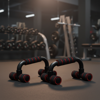 Support de pompes pliable en forme de I et de H pour l'entraînement des muscles pectoraux à domicile