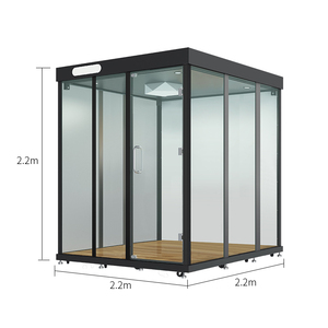 Salle de <span class=keywords><strong>réunion</strong></span> insonorisée mobile 220*220*220cm pour bureau, exposition, isolation phonique, studio de musique, webcasting, cabine téléphonique OEM - Product Image 1