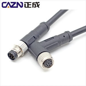 M8 loạt không được bảo vệ thẳng/Góc nam và nữ overmolded cắm 3 4 5 6 8 chân một B D mã tùy chỉnh Cáp - Product Image 4