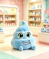 Peluche Kawaii en forme de caca moelleux, jouet en peluche doux, coussin décoratif amusant et unique pour chambre, cadeau d'anniversaire original pour enfants