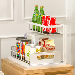 Nouveau <span class=keywords><strong>design</strong></span> porte-épices <span class=keywords><strong>organisateur</strong></span> <span class=keywords><strong>d</strong></span>'<span class=keywords><strong>évier</strong></span> polyvalent support de rangement de cuisine sous <span class=keywords><strong>évier</strong></span> à 2 niveaux - Product Image 6