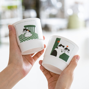 Cute Cat Coffee Mug Nordic Ceramic Mug Without Handle Porcelain Cup for Latte Cappuccino - Product Image 4
