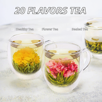 Thé Zhongrun, fleurs séchées artisanales chinoises, saveurs de fruits, 20 magnifiques boules de thé en fleurs, soin de beauté, santé, origine Zhejiang, sous vide