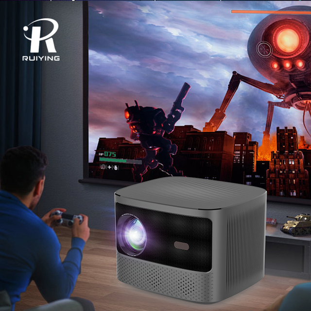 H8 Projector 1080p Full HD 500 ANSI Lumens WiFi and Compatibility Large Storage Classic Design Off Axis Light Path