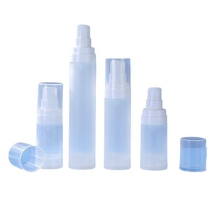 <b>Vacuum</b> Dispensing Bottles 15ml 30ml 50ml PP Material Frosted Finish Airless <b>Pump</b> Emulsion Lotion Bottle Cylinder Shape - Product Image 4