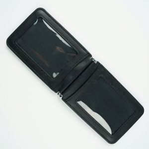 Business Professional Leather ID Card Holder Detachable Card Holder Silk Screen <b>Polyester</b> <b>Lanyard</b> for Office Use - Product Image 3