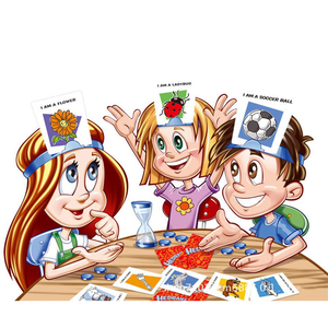 Nuovo Design all'ingrosso gioco da tavolo Hedbanz la rapida domanda di cosa sono I carte giocattoli educativi per bambini - Product Image 3