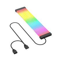 Câbles d'extension graphiques TEUCER PC RGB en silicone, synchronisation ARGB 5V 3 broches, accessoires informatiques