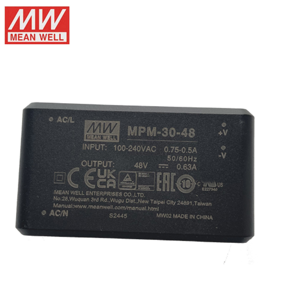 MEAN WELL  MPM Switching Power Supply MPM-05/10/15/20/30/45/65/90W-5/12/15/24/48V ST AC-DC Medical Open Frame PCB Power Supply