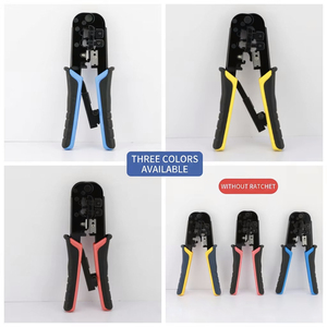 เครื่องมือเข้าหัวสายแลน 8P 6P RJ45 RJ12 พร้อมที่ปอกสาย ด้ามจับนุ่มมือ สำหรับเข้าหัวสายอีเธอร์เน็ตและสายโทรศัพท์ - Product Image 2