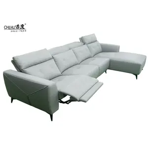 Wohnzimmer Sofa garnitur Wissenschaft liche Stoff Innen architektur funktionale Liege sofa elektrische Liege Sofas mit Chaiselongue