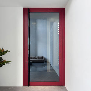 Balcon <span class=keywords><strong>Porte</strong></span> en verre dépoli en option Double Triple entièrement vitrée en aluminium Patio français <span class=keywords><strong>Porte</strong></span> d'entrée pivotante latérale à charnière - Product Image 5