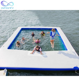 Flotteur de <span class=keywords><strong>piscine</strong></span> pour yacht à double paroi en tissu, <span class=keywords><strong>piscine</strong></span> gonflable pour la mer, <span class=keywords><strong>piscine</strong></span> gonflable pour la mer avec <span class=keywords><strong>filet</strong></span> - Product Image 2