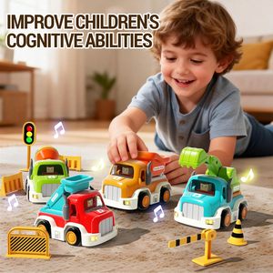 Ensemble de 11 véhicules de chantier à friction avec lumières et musique EPT pour bébés et tout-petits garçons - Product Image 3