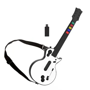 אלחוטי בקר מרחוק Gamepad גיטרה הוא ro משחק עבור Wii גיטרה הוא ro רוק להקת משחקי צבע לבן
