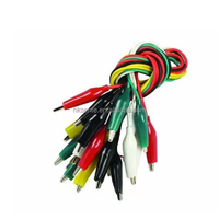 1 Juego / 10 Unidades, Cable de Prueba DIY de Doble Extremo para Placa de Desarrollo, Cables de Mantenimiento de 46cm con Pinza de Cocodrilo y Cable, ¡Venta Caliente!