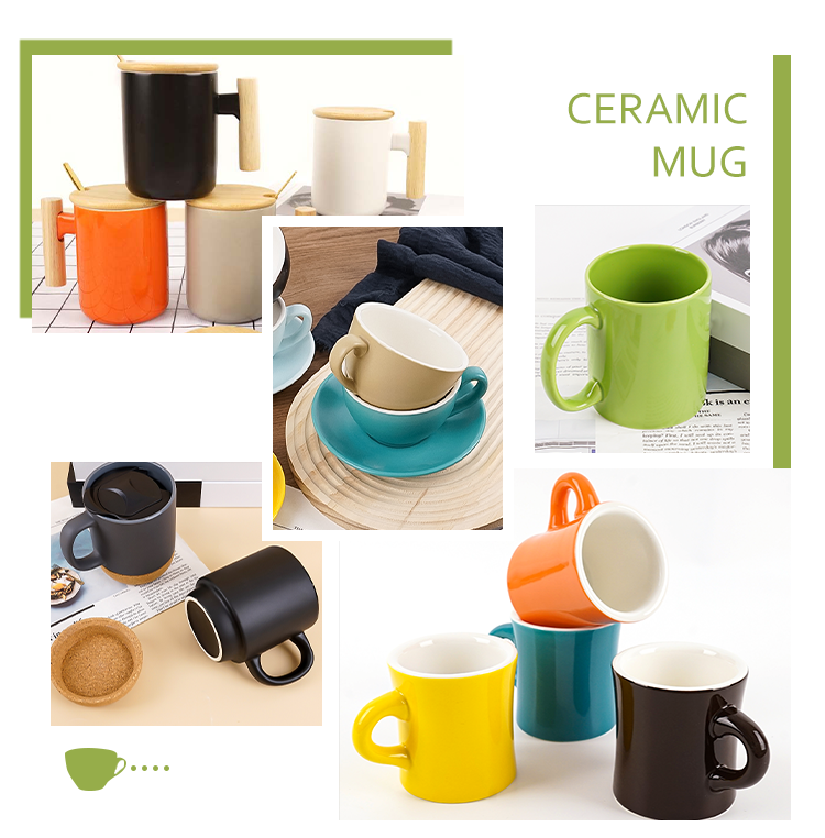 4 piece ceramic mug set Bloomhouse Corcisa Clay 4 Piece Mug Set