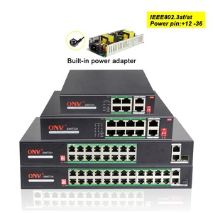 4/8/16/24 PoE Port 48V PoE <span class=keywords><strong>Switch</strong></span> Ieee802.3af Cctv Tidak Dikelola Catu Daya Poe Saklar <span class=keywords><strong>Ethernet</strong></span> untuk Kamera Ip - Product Image 2