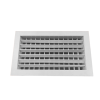 Grille de ventilation carrée moderne en alliage d'aluminium avec volet articulé, panneau d'accès avec filtre et filet, angle de lame de 45°, garantie 1 an pour CVC