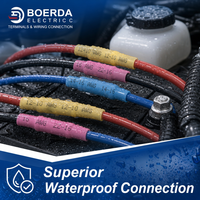 Connecteurs à sertir étanches thermorétractables 400V en laiton étamé 22-10 AWG pour applications automobiles, marines et bateaux
