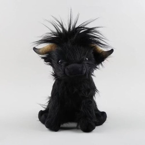 Peluche a forma di mucca Highland rossa con imbottitura in cotone PP, simpatico regalo per dormire e coccolare, per età 14+ anni, misure 11-30 cm - Product Image 4