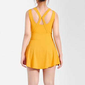 Sommer Schnelltrocknende Aktive Sportbekleidung Golf-Tennis-Kleid Damen-Outfit Tennis-Sportkleid Mit Shorts - Product Image 6