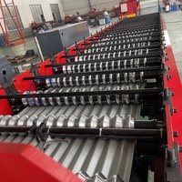 Máquina automática de fabricación de techo corrugado de nuevo diseño, techo corrugado colorido con componentes de núcleo de Motor de rodamiento de engranajes
